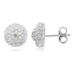 Orecchini in argento con Granato Menta Merelani