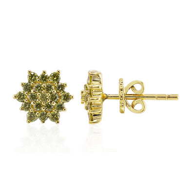 Orecchini in oro con Diamante Giallo VS1 (Annette)