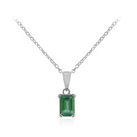 Collana in argento con Topazio Verde Farfalla