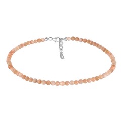 Collana in argento con Pietra di Luna Pesca