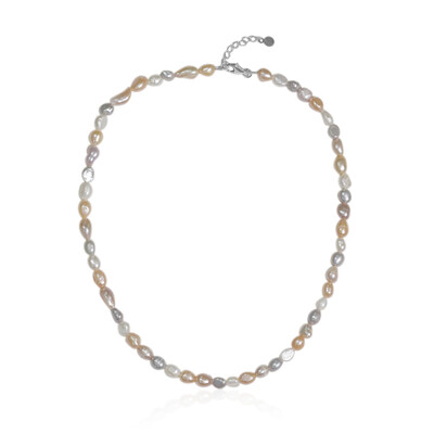 Collana in argento con Perla di Acqua Dolce (TPC)