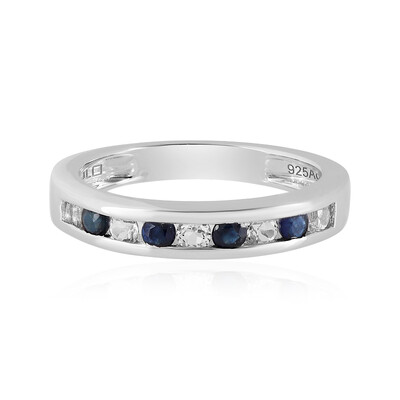 Anello in argento con Zaffiro Blu