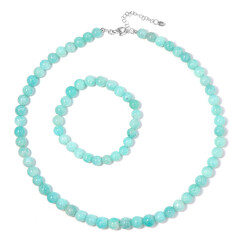 Parure in argento con Amazzonite