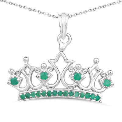 Collana in argento con Smeraldo Socoto