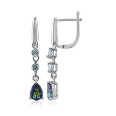 Orecchini in argento con Quarzo Mistico Blu