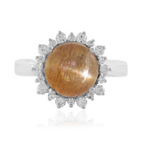 Anello in argento con Pietra del Sole Occhio di Gatto