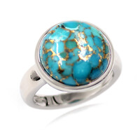 Anello in argento con Turchese Ramato Blu (Faszination Türkis)