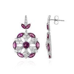 Orecchini in argento con Rodolite
