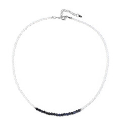 Collana in argento con Zaffiro Blu