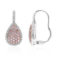 Orecchini in oro con Diamante Rosa I1 (CIRARI)