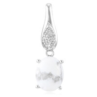 Ciondolo in argento con Howlite