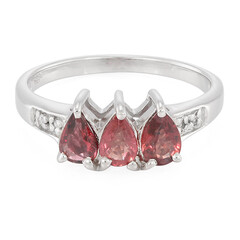 Anello in argento con Rubino Malawi