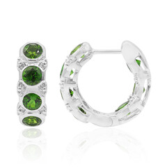 Orecchini in argento con Diopside Russo (Remy Rotenier)