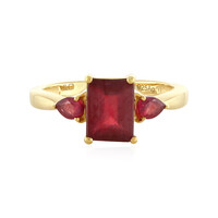 Anello in argento con Rubino del Madagascar