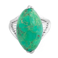 Anello in argento con Turchese Kingman Mohave Verde