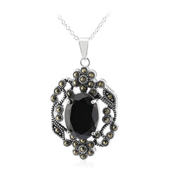 Collana in argento con Spinello Nero