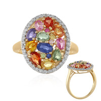 Anello in oro con Zaffiro Fancy (Adela Gold)