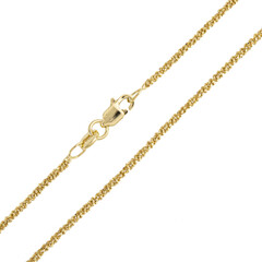 Catenina Criss Cross in argento placcato oro giallo - 45 cm - 3,6 g