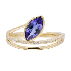 Anello in oro con Tanzanite AAA (CIRARI)