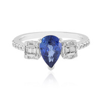 Anello in oro con Zaffiro Ceylon Blu
