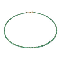 Collana in oro con Smeraldo Zambia