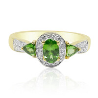 Anello in oro con Tsavorite