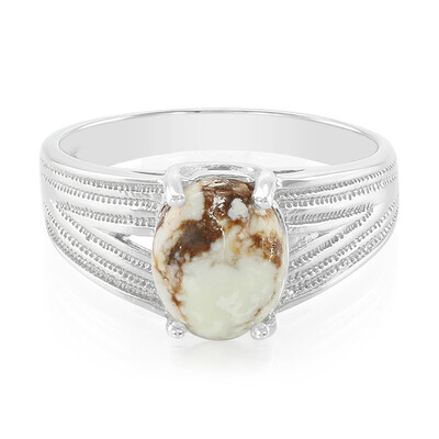 Anello da uomo in argento con Magnesite