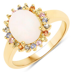 Anello in argento con Opale di Welo