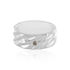 Anello in argento con Diamante Champagne I3 (de Melo)