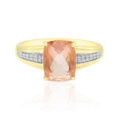 Anello in oro con Fluorite Rossa (Tenner Diniz)