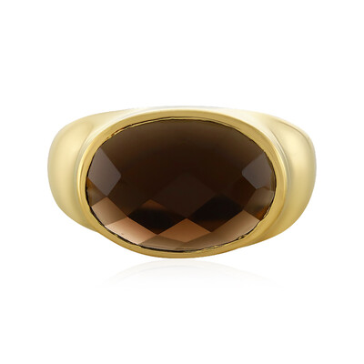 Anello in argento con Quarzo Fumè