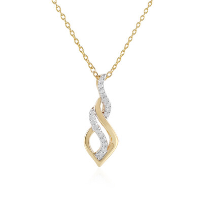 Collana in argento con Diamante I3 (J)