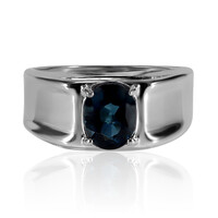 Anello in argento con Topazio Blu Londra