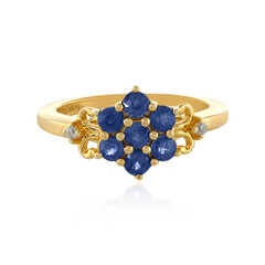 Anello in argento con Zaffiro Blu