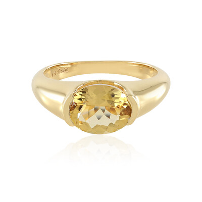 Anello in argento con Berillo Giallo