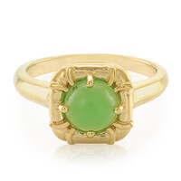 Anello in argento con Crisoprasio Imperiale