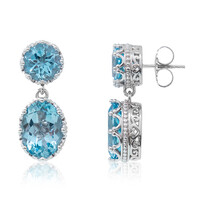 Orecchini in argento con Topazio Blu Cielo (Dallas Prince Designs)