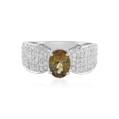 Anello in oro con Tanzanite Gialla (non riscaldata)