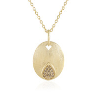 Collana in argento con Diamante Cioccolato I3