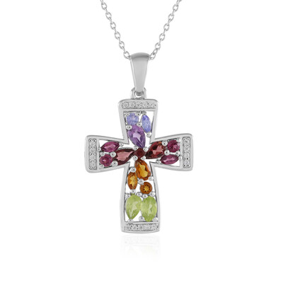 Collana in argento con Citrino Madeira