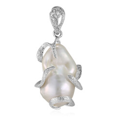 Ciondolo in argento con Perla di Acqua Dolce (TPC)