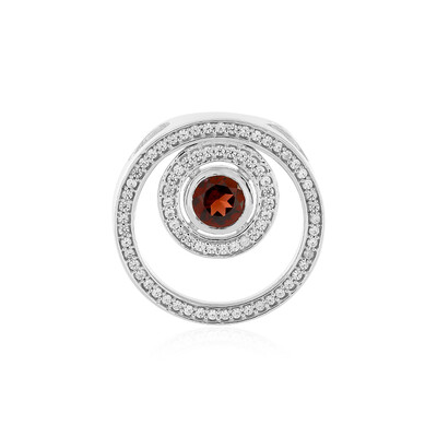 Ciondolo in argento con Granato Mozambico (MONOSONO COLLECTION)