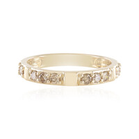 Anello in oro con Diamante Cioccolato I1