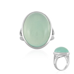 Anello in argento con Calcedonio Acqua