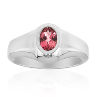 Anello in argento con Tormalina Rosa Brasiliana
