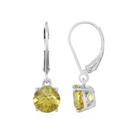Orecchini in argento con Apatite Dorata