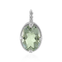 Ciondolo in argento con Ametista Verde