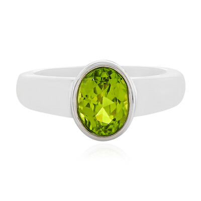 Anello in argento con Peridoto Jilin