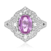 Anello in oro con Zaffiro Rosa (CIRARI)