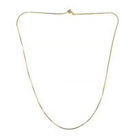 Catenina Boston regolabile con cursore in argento 925 placcato oro giallo - 61 cm - 4,32 g